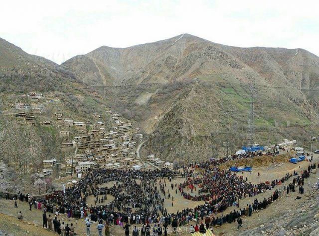 مراسم جشن نوروز در تنگی سر کردستان