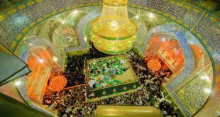 اتمام طلاکاری گنبد امیرالمومنین در عید غدیر