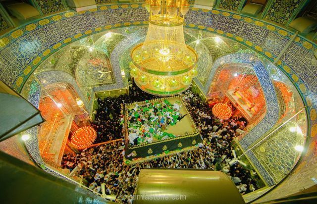 اتمام طلاکاری گنبد امیرالمومنین در عید غدیر