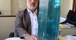 بزرگترین زمرد کبود جهان در بدخشان کشف شد